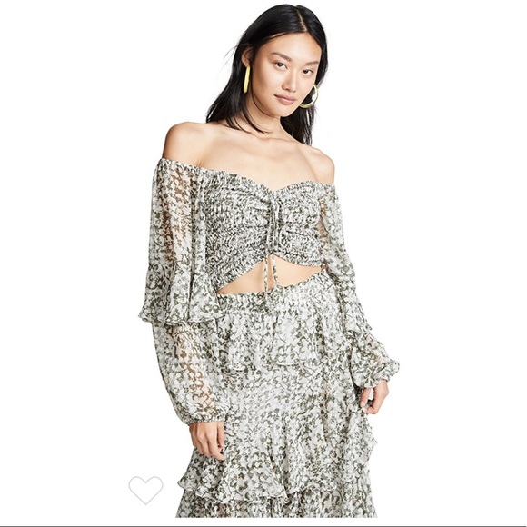 MISA Los Angeles*Floral Spectacular Top Med. $238 - Picture 6 of 8